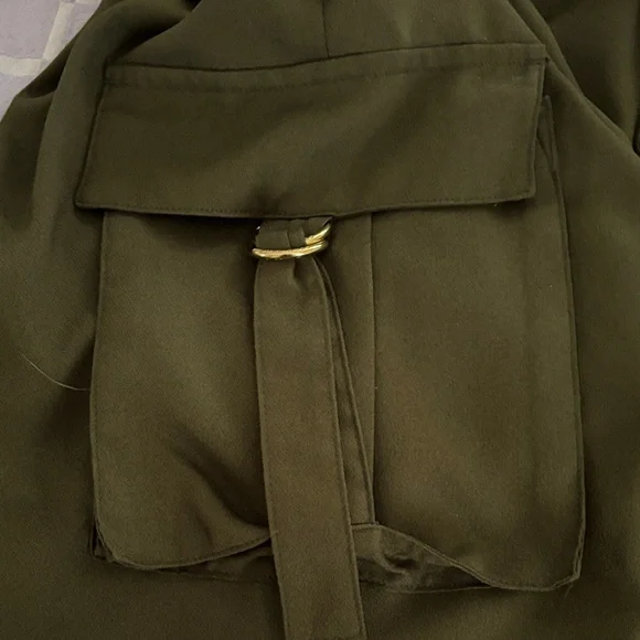 MICHAEL Michael Kors Dark Green Cargo Pants - Picture 5 of 8